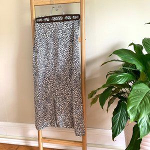 Brandy Melville Midi Leopard Shift Skirt